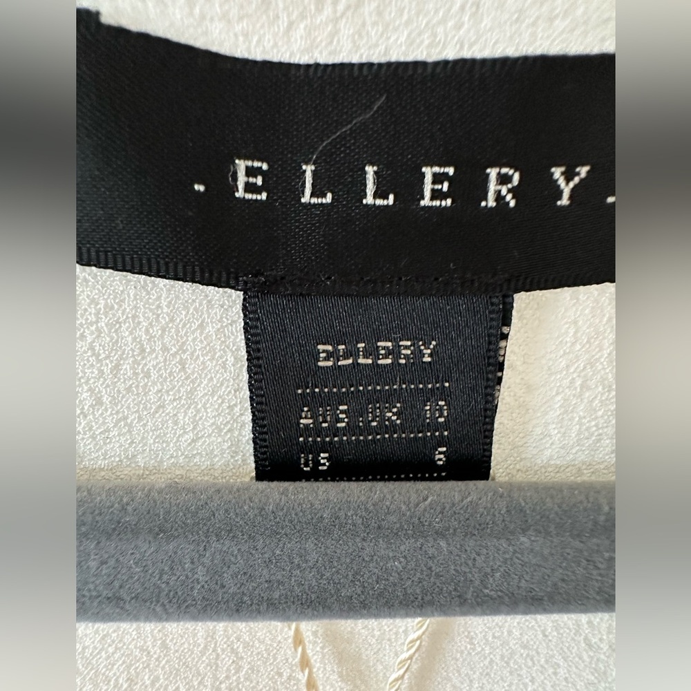 Ellery White Crepe Resort Midi Wide Bell Sleeve Dress NWT M/L $1495 Retail - Picture 7 of 15